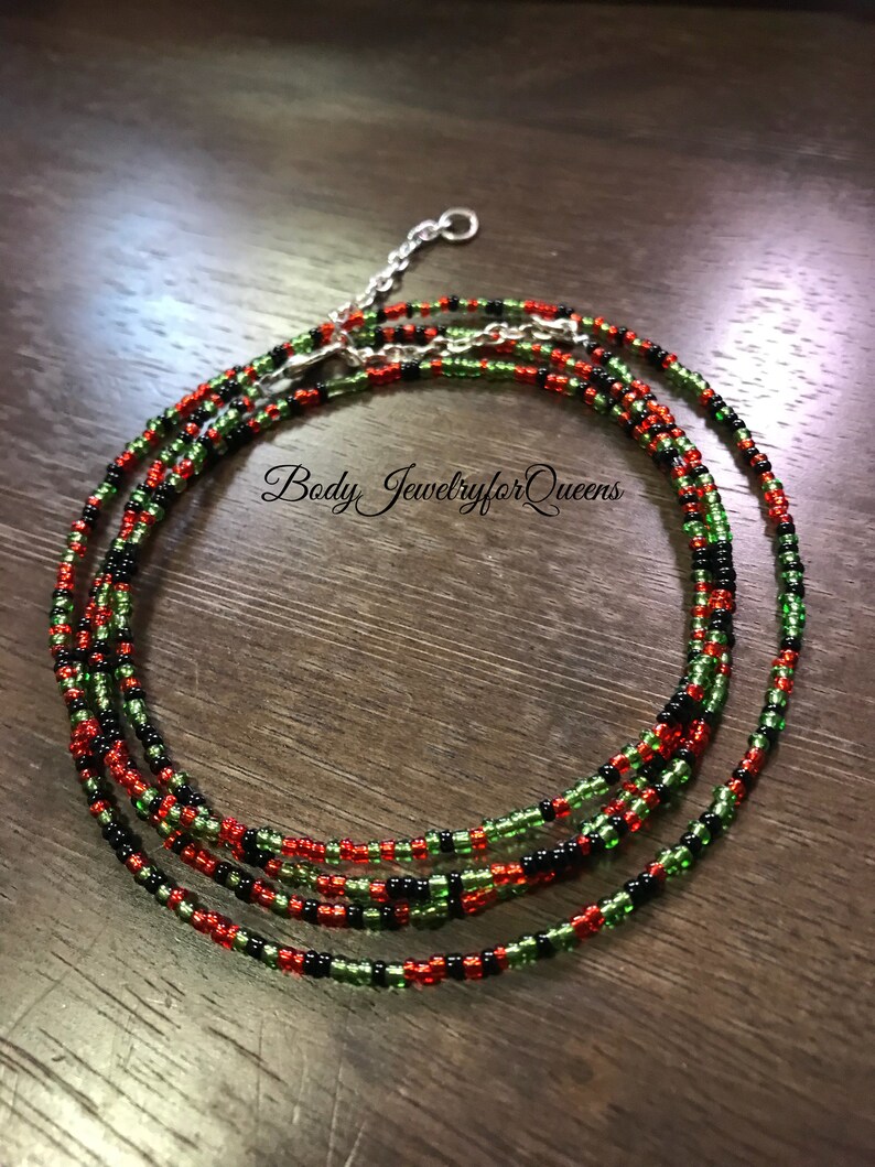 Multi Color Waist Beads Etsy