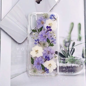 Pressed dried flower phone case iphone 12 13 case,11 pro max xs max xr se2020 8 7 plus phone cover,Samsung note10 plus,Huawei P40 pro floral