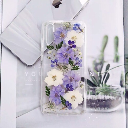 Handmade Dried Pressed Flower Phone Case Iphone 13 12 11 Pro Etsy