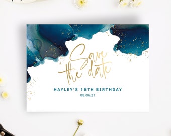 Save The Date Birthday Etsy Save The Date Birthday Etsy