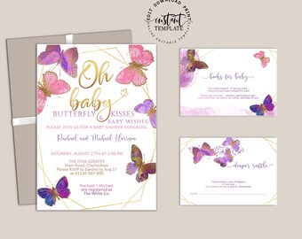butterfly baby shower invitations printable free