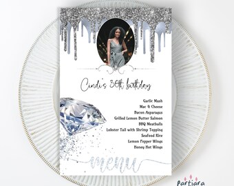 Dinner Party Menu Etsy