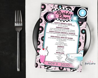 50/'s Birthday Party 50s Theme SET OF 12 50s Party Favors 50/'s Birthday Theme Napkin Wrapped Utensil Favors 50s Theme Decoration
