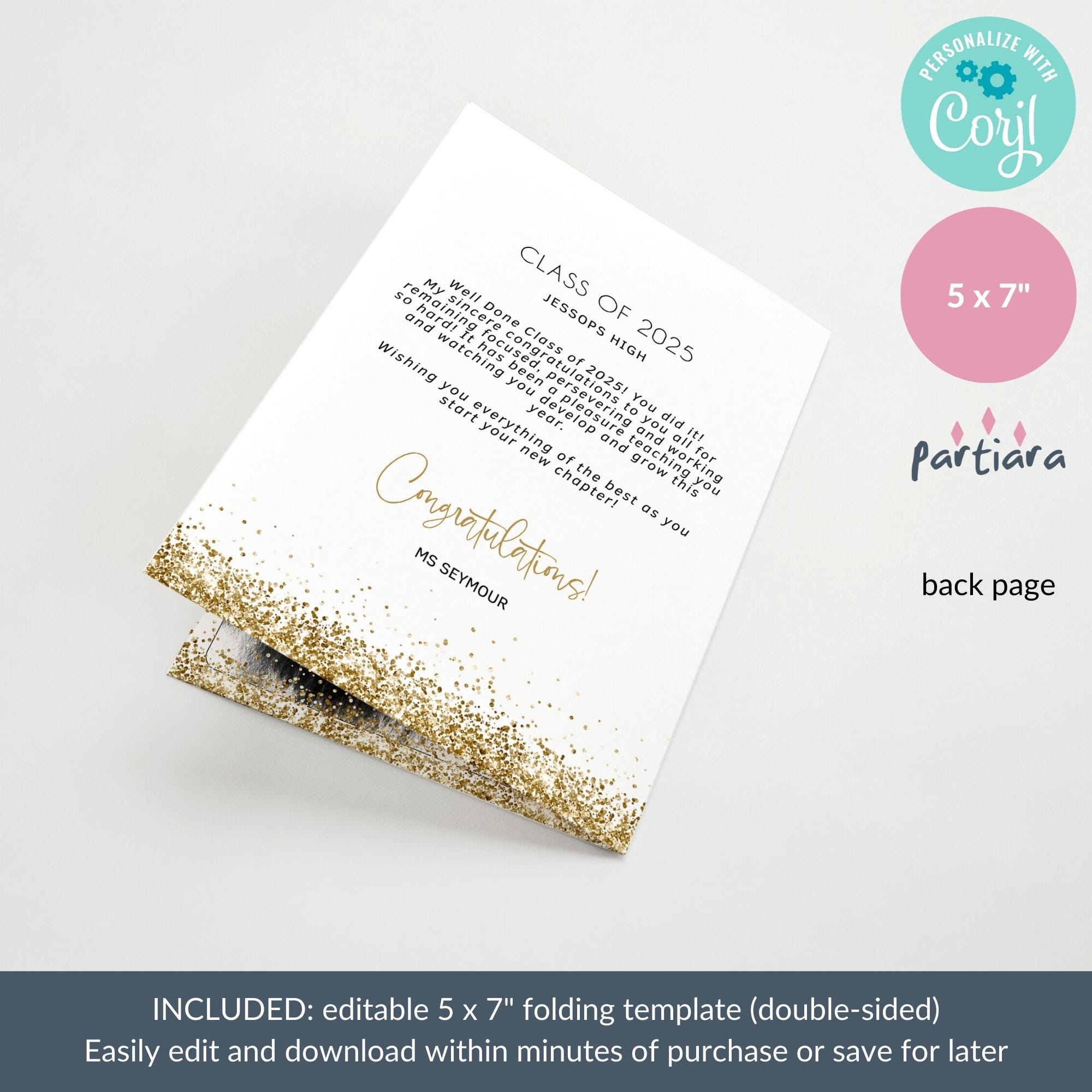 Graduation Program Template, Black Grad Party Programs Printable ...