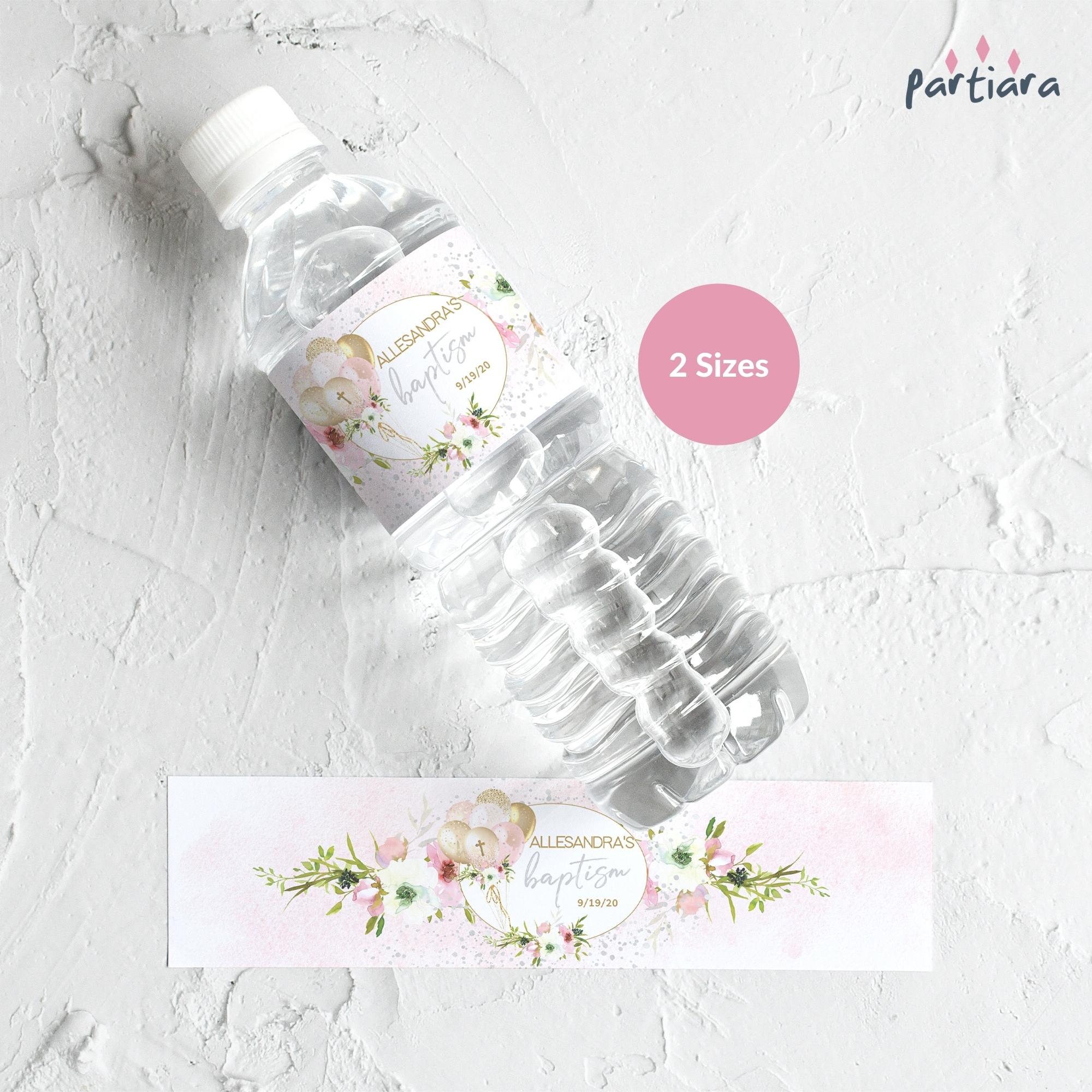 Girl Baptism Water Bottle Labels Printable Small Dumpy Soda - Etsy