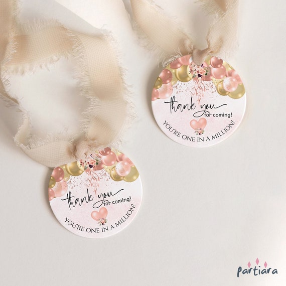 Teen Girl Birthday Favor Tag Printable Pamper Make-Up Party Favors.