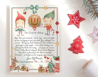 Shelf Elf Prop Elf Gift Bag And Sticker Christmas Eve Personalised Elf Dust