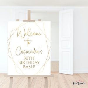 Birthday Welcome Sign Template, Ladies Dinner Party Welcome Poster Printable, Retirement Events Decor, Editable Digital 16x20 Download P86
