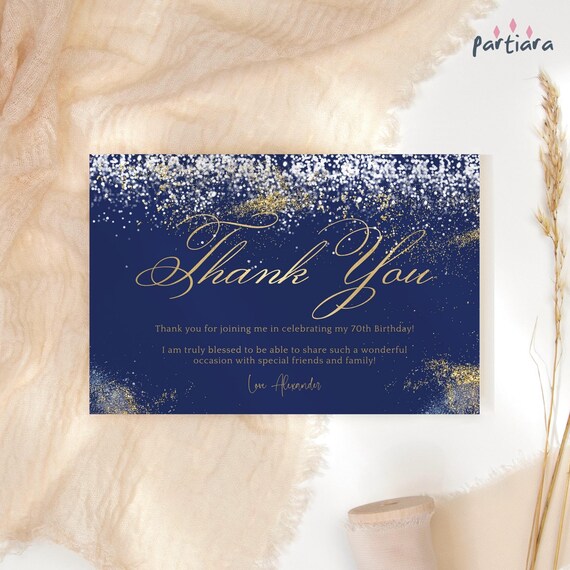 Biglietti Di Ringraziamento Per Acquisti, ITZAMNA, Navy Con Cuore, 8,9x5,1 Cm, Confezione Da 100 - 2