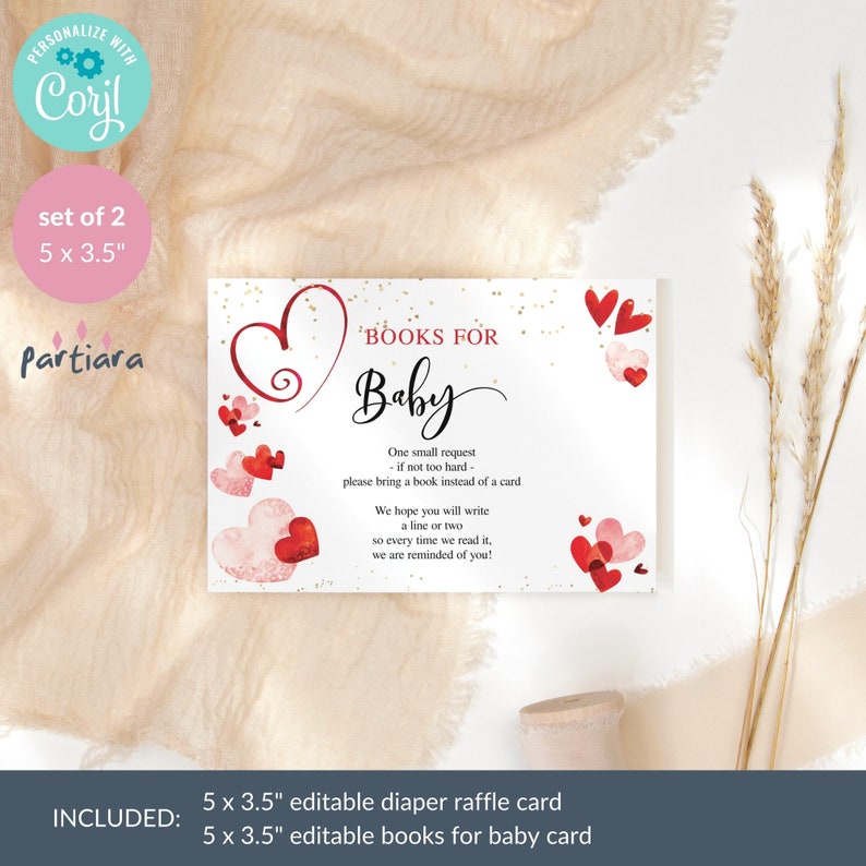 Baby Valentines Game Cards Printable Girl Baby Shower Invite Inserts