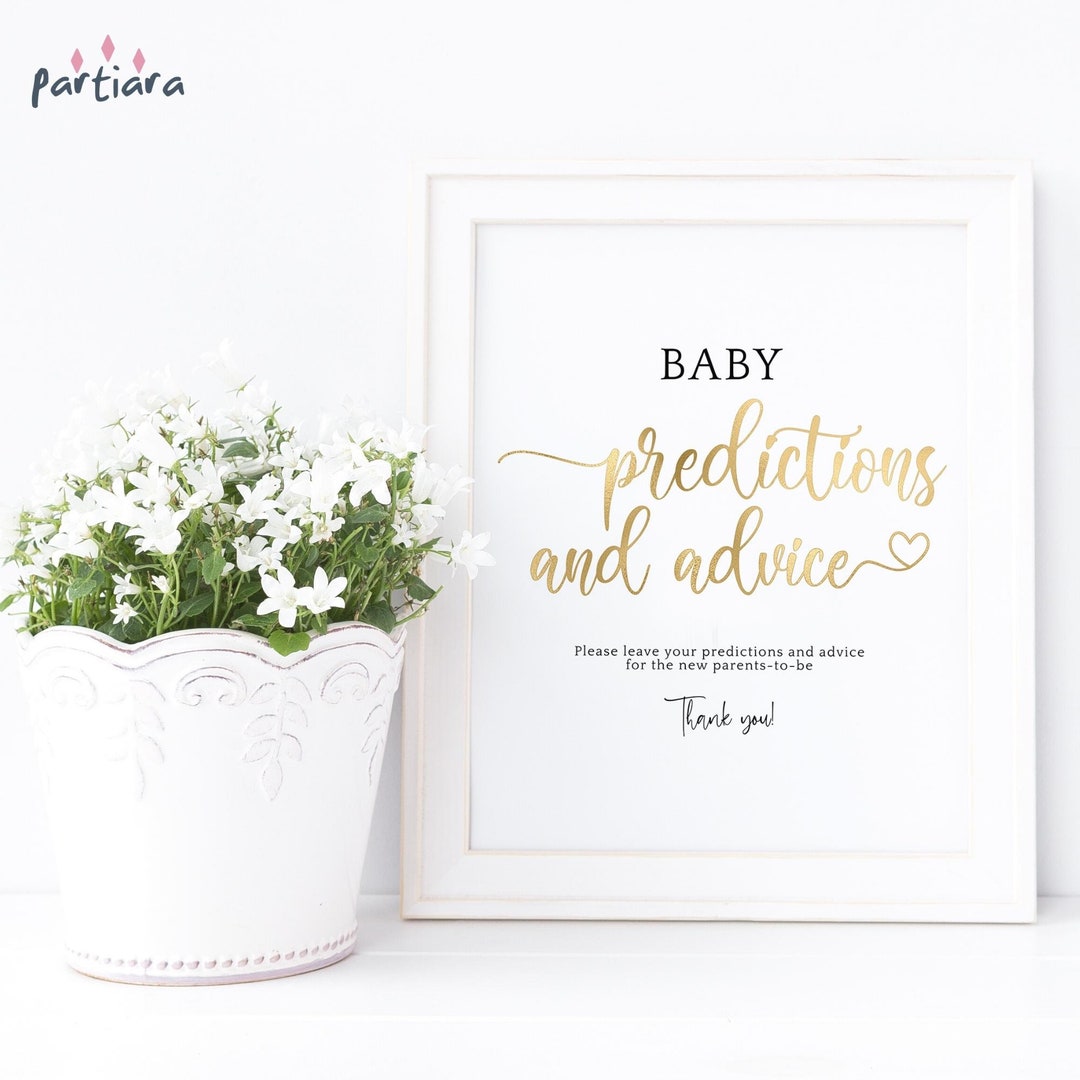 Baby Predictions and Advice Sign Wishes and Advice for Parents-to-be ...