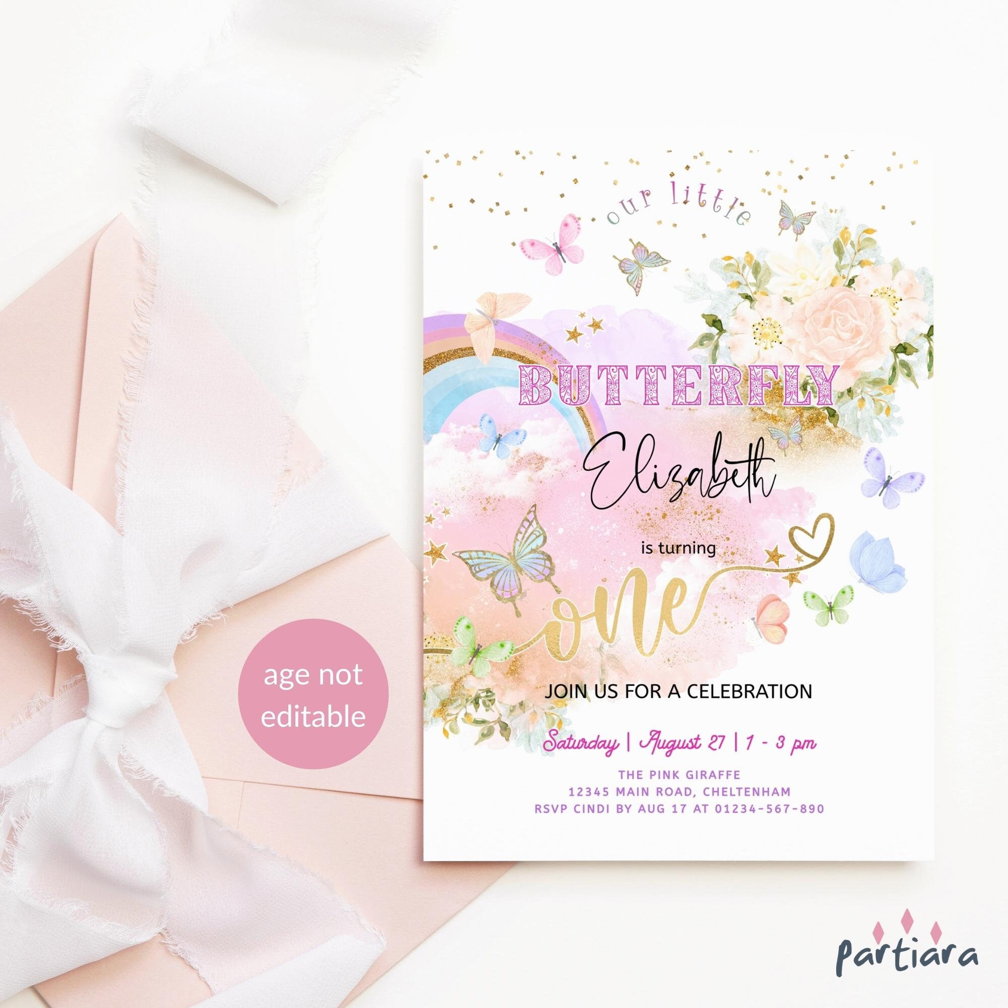 Butterfly Invitations Printable