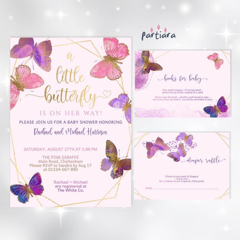 baby shower invitations baby shower themes for girls butterfly baby shower theme