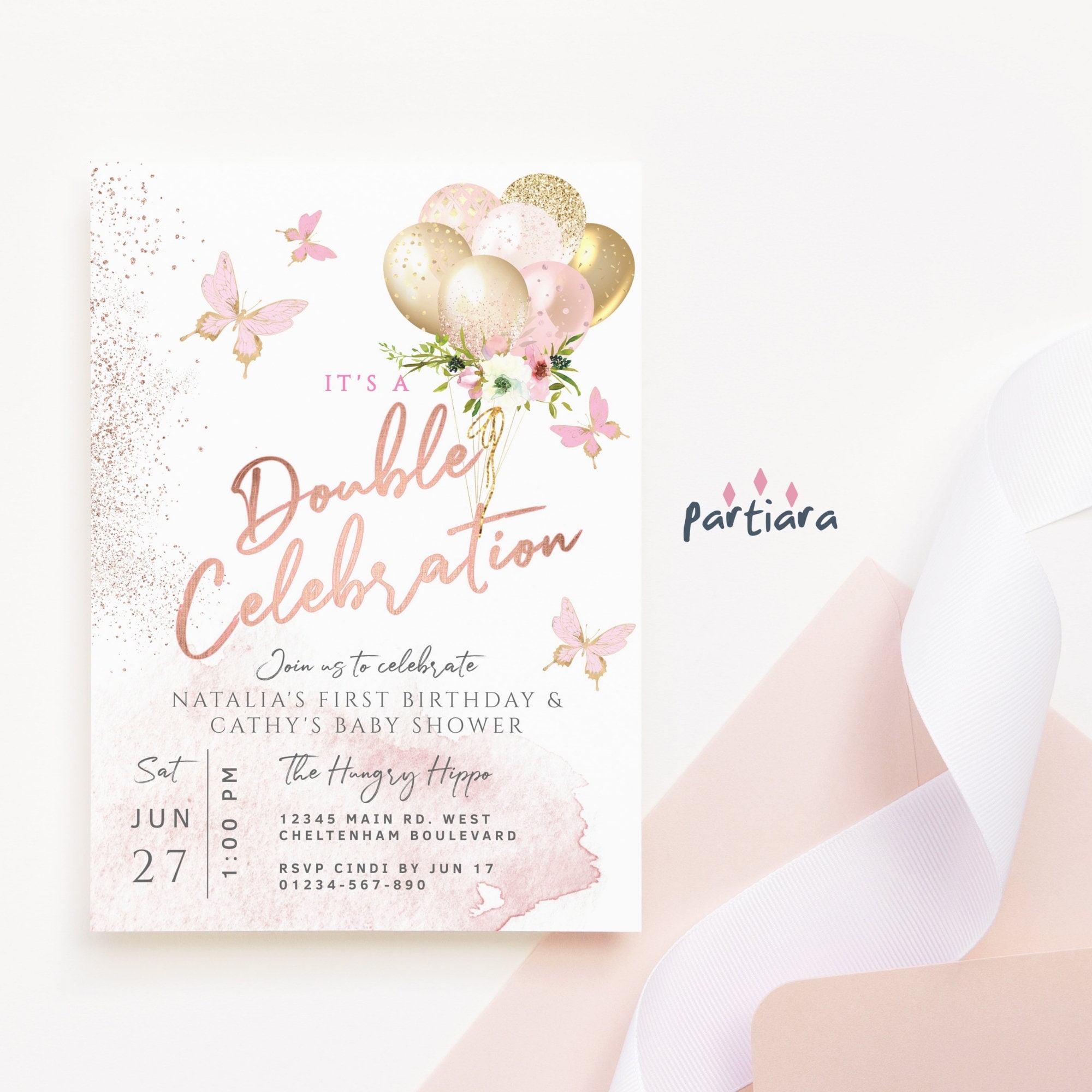 Joint Invitation Babyshower and Birthday UK