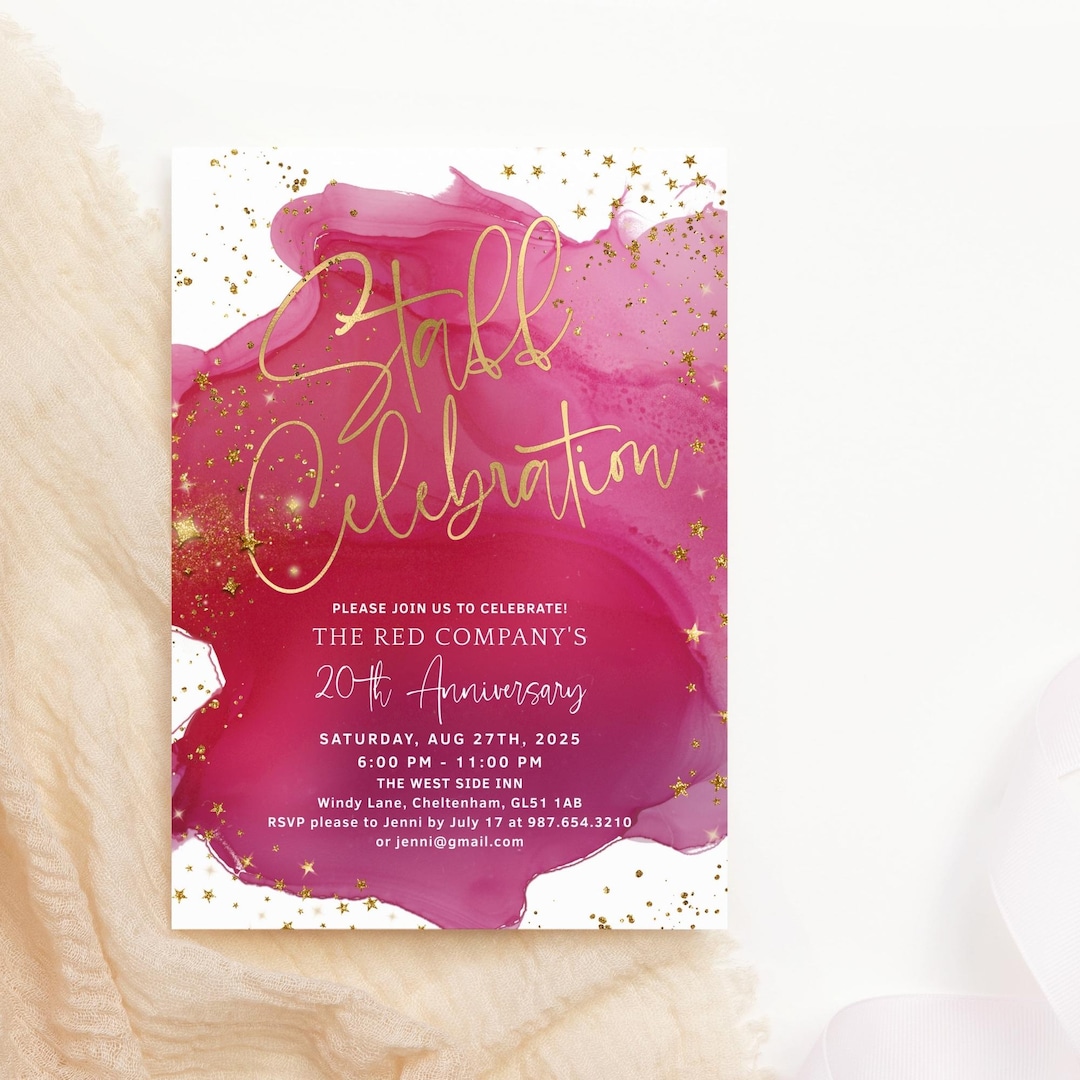 Staff Celebration Invitation, Office Party Invite Template, Corporate ...