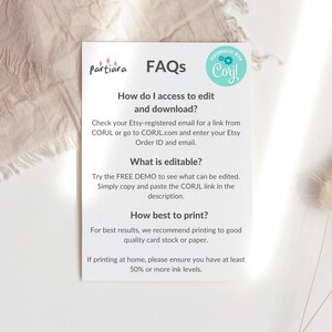 Fairy Invitation 4th Birthday Printable, Girl's Enchanted Butterfly Garden Party Invite, Fourth Floral Tea Party, Editable Download P376 image 7