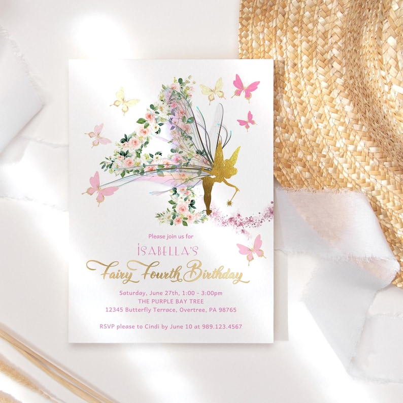a birthday card with a floral design on it