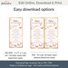 Butterfly Menu Card Editable Girl Birthday Butterflies Party Table ...