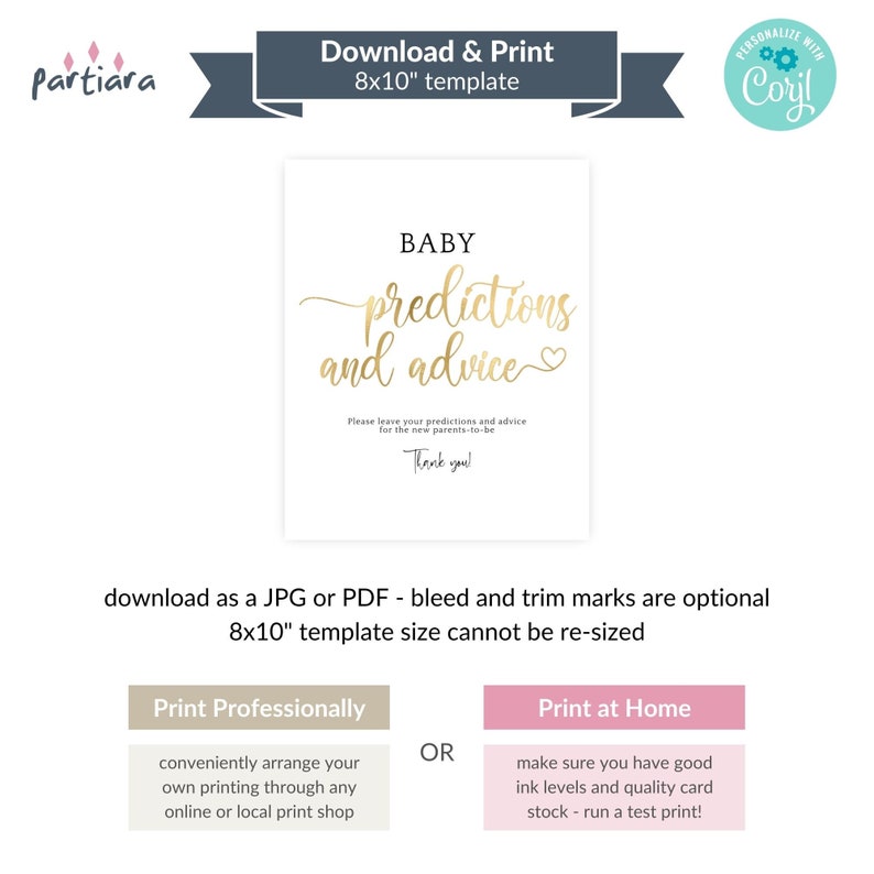 Baby Predictions and Advice Sign Wishes and Advice for Parents-to-be ...