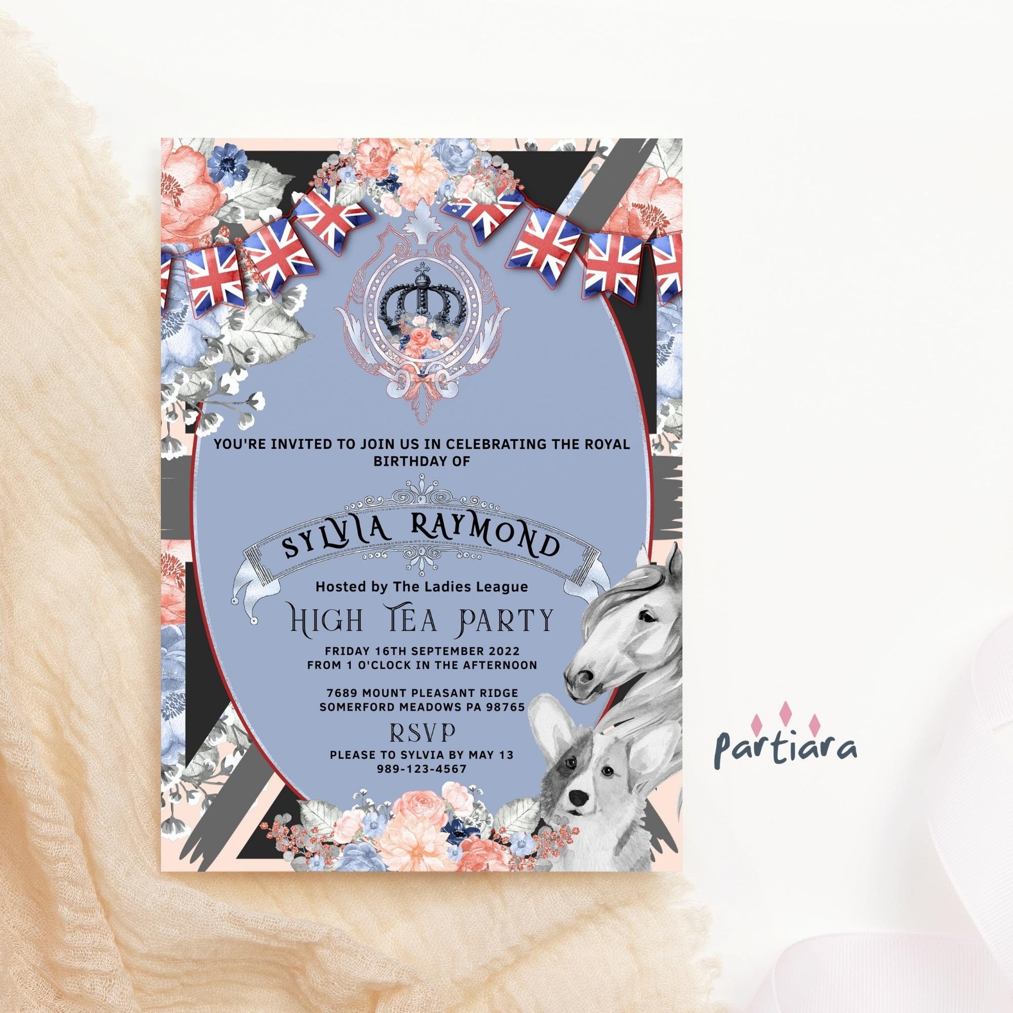 Royal High Tea Invitation