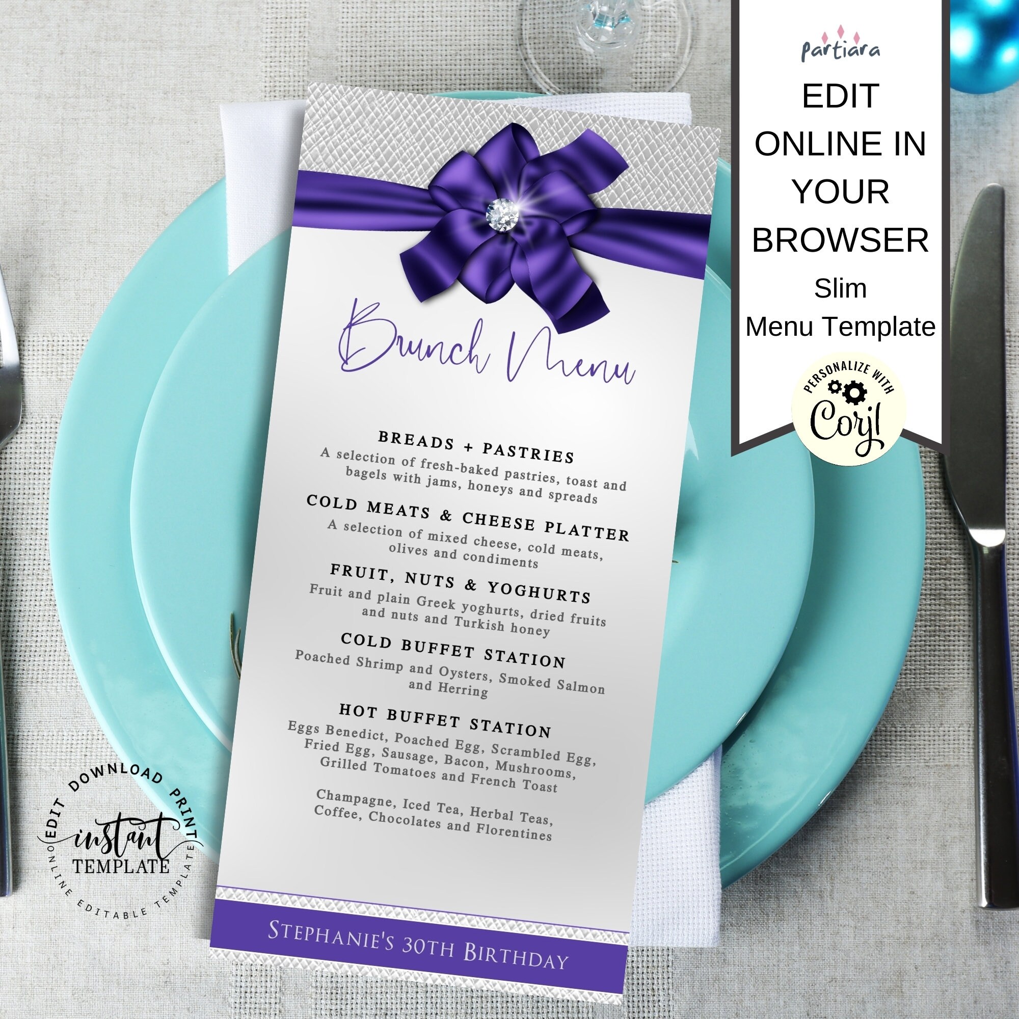birthday-party-menu-card-template-editable-buffet-brunch-etsy