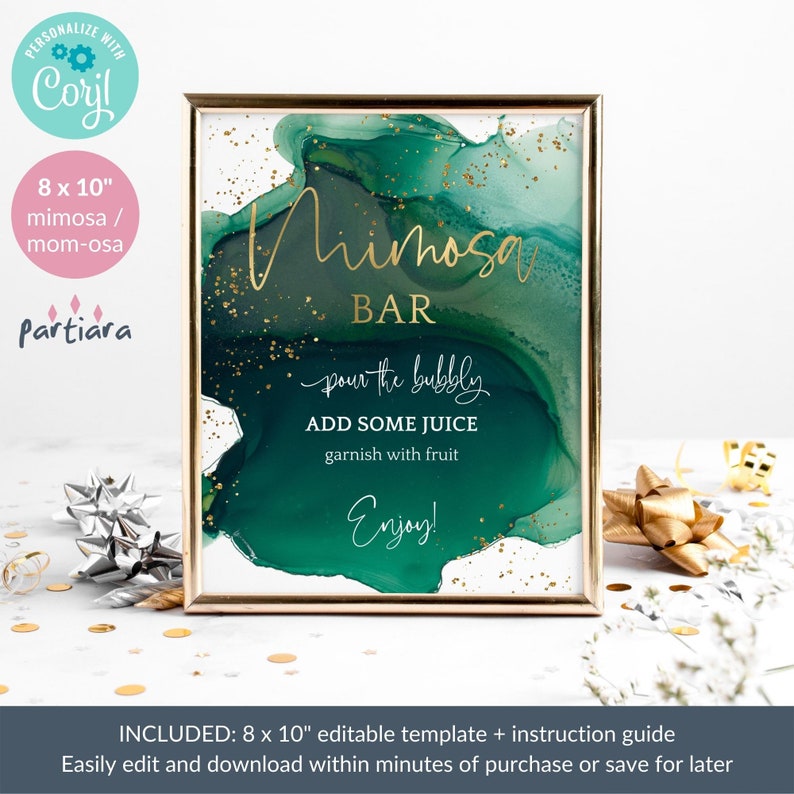 Mimosa Bar Printable Ladies Birthday Mimosas Brunch Party - Etsy