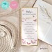 Butterfly Menu Card Editable Girl Birthday Butterflies Party Table ...