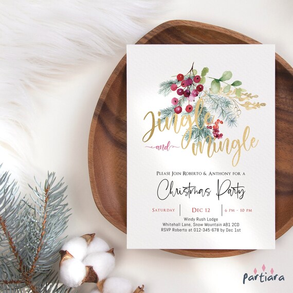 Invitación Imprimible Para Almuerzo Festivo