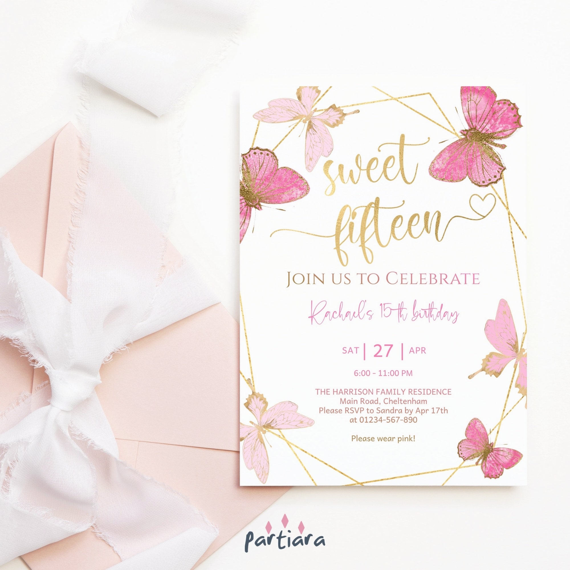 sweet-fifteen-invitation-template-butterflies-15th-birthday-etsy