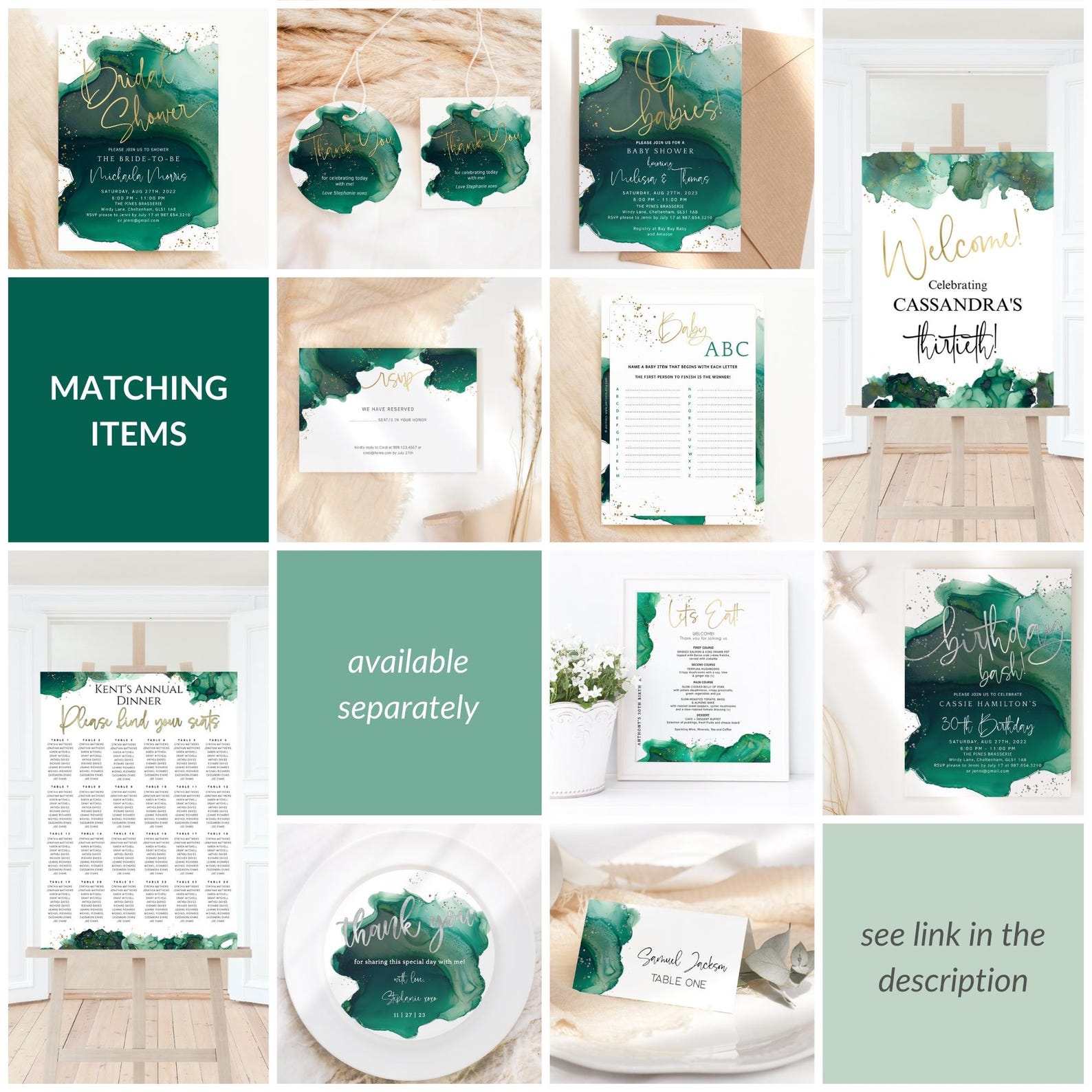 Girls Night Out Invitation, Birthday Ladies Night Invites, Emerald ...