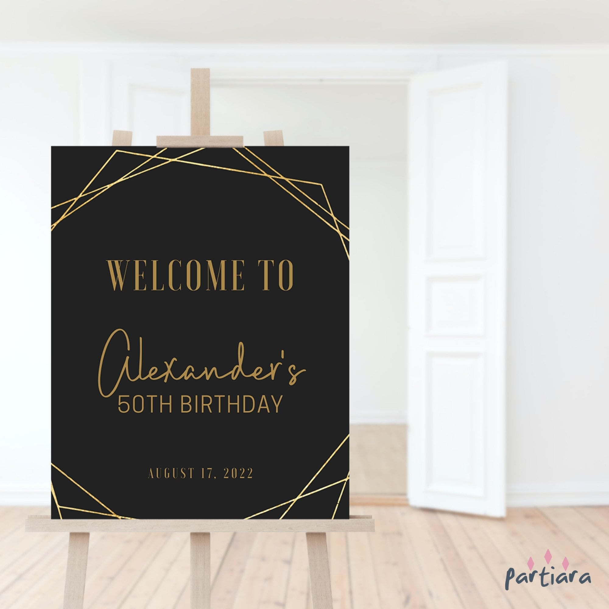 Birthday Welcome Poster INSTANT DOWNLOAD Birthday Template Printable ...