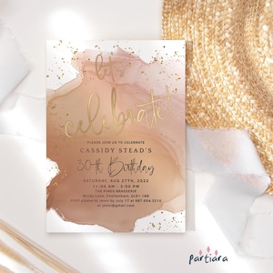 Invito per brunch di compleanno, invito per festa con champagne stampabile, ragazze festeggiamo con la melanina, biglietto per eventi spa per coccole digitali, modificabile P214