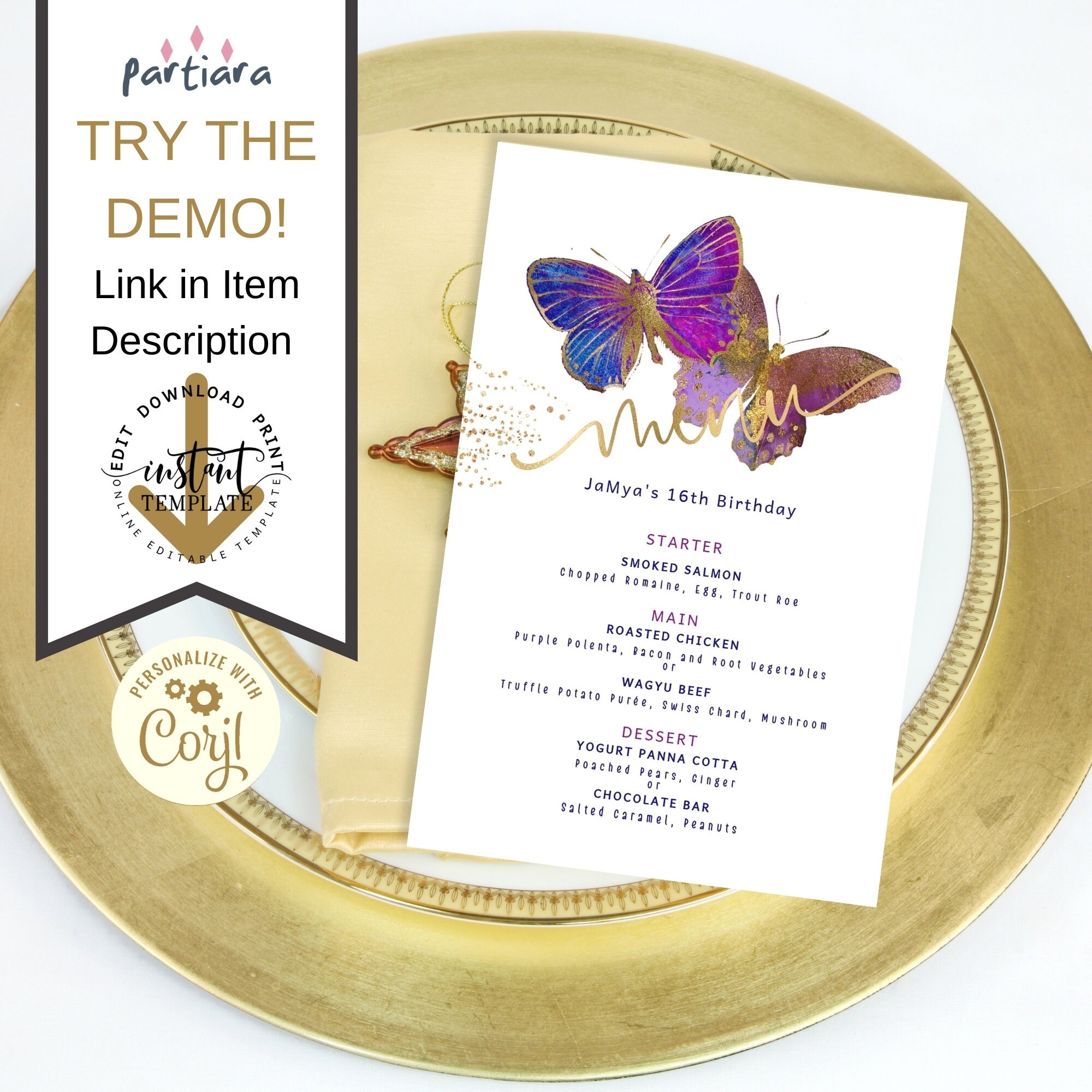 Sweet Sixteenth 16th Birthday Menu Cards Butterflies Lunch Or Etsy sweet-sixteenth-16th-birthday-menu-cards-butterflies-lunch-or-etsy