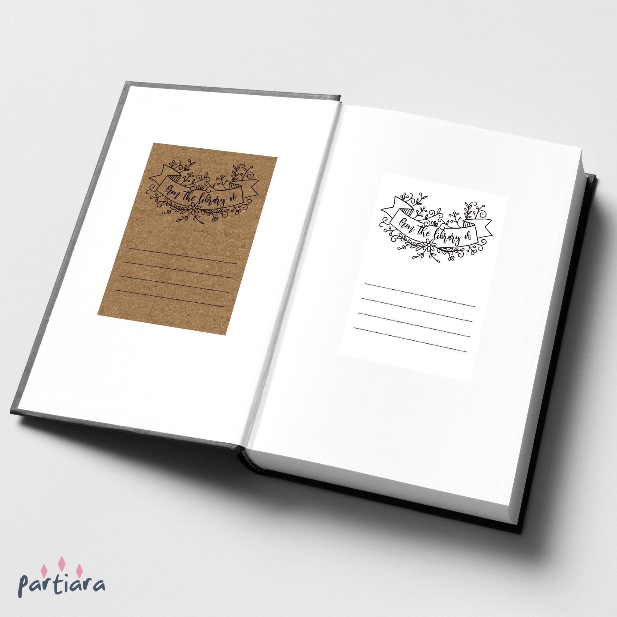 Library Book Plate Labels Editable Printable Bookplate Etsy UK Library Book Plate Labels Editable Printable Bookplate Etsy UK