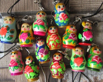 Couple de petites poupées Russes artisanales Tver Akoulina - Le palais des bricoles