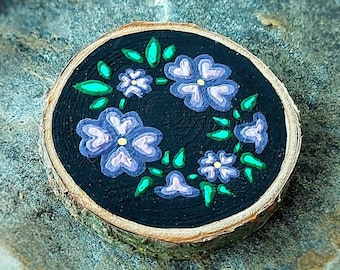 Wild violet brooch