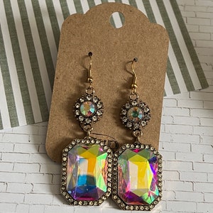Classic earrings rhinestone