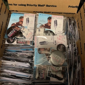 30 swag packs for Authors