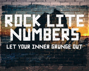 Grunge Font, Distressed Font, Digital, Commercial Use, Numbers and Extras, OTF, for cut machines, Sport Font, Athletic font, Rock Lite
