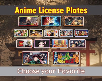 Anime Aluminum Sublimation .045" (1.12mm License Plates