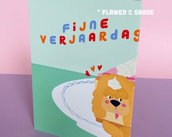 Tompouce dog C-grade Flawed Mega Birthday-card - Studio Cat-She