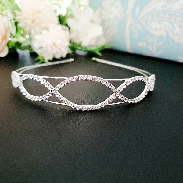 Babyhug Silver Plated Tiara Hairband - Silver