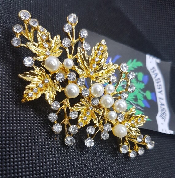 ART DECO 1920s STYLE HAIR CLIP COMB WEDDING BRIDAL BRIDE LADIES RHINESTONE SLIDE