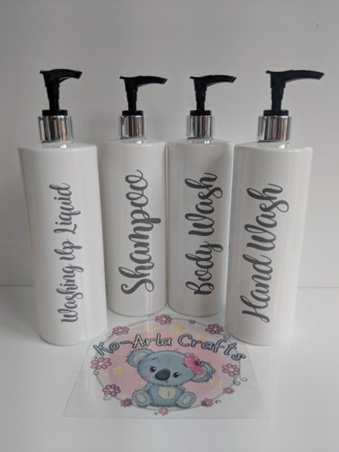 Hinch Inspired Bathroom Bottles Glossy Custom Personalised Etsy Italia