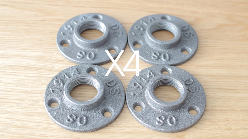 34 Malleable Iron Flange Fast Free Shipping x4 - Wall Flange