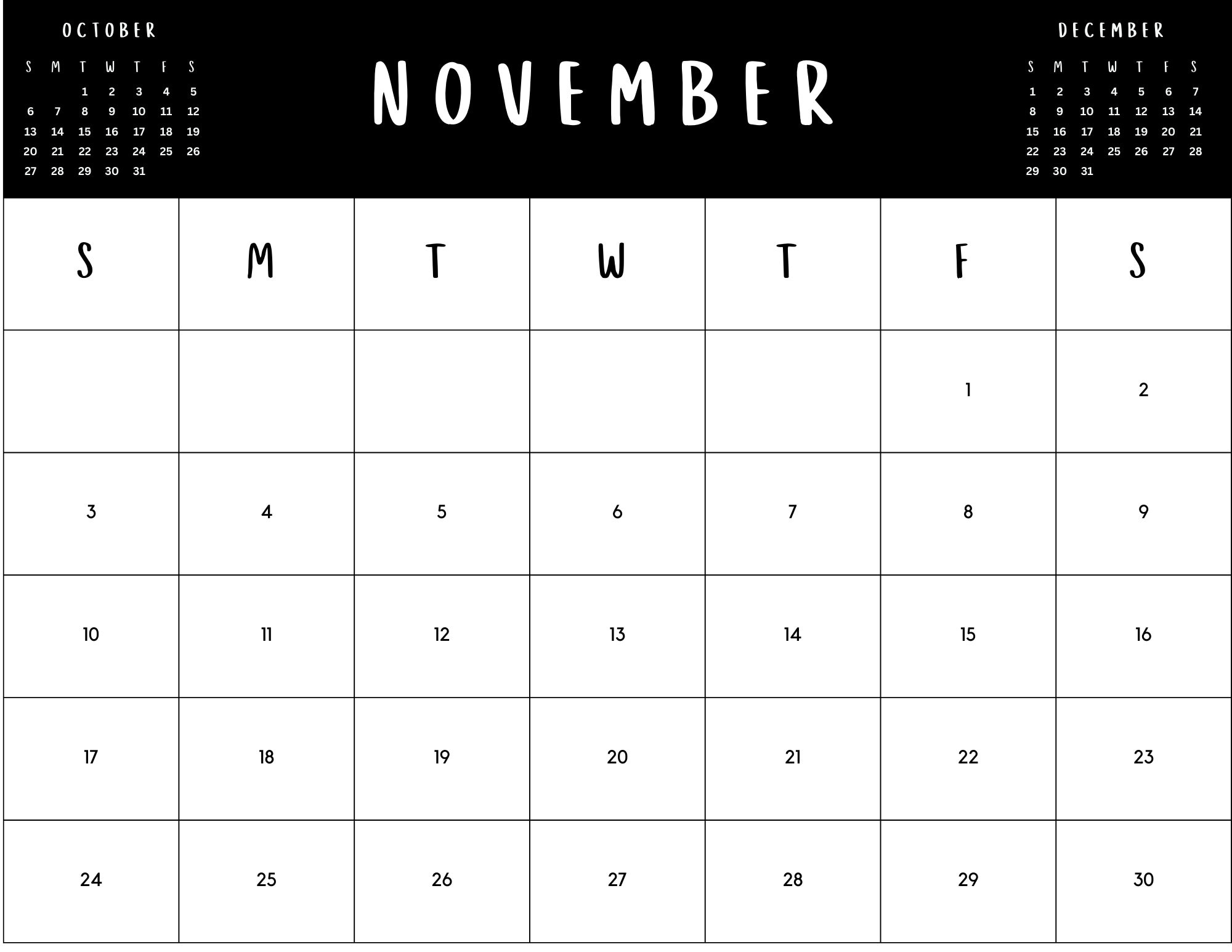 Printable / Digital 24 Month Calendar 2024/2025 Calendars Etsy