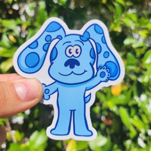 Blues Clues Stickers, Blue Sticker, Childhood Cartoon Sticker
