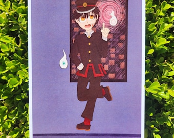 Hanako-Kun Fanart 5x7 Impression, Toilettes liées Hanako Kun Anime Merch, TBHK Fanart Print