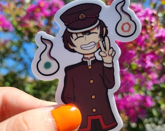 Autocollant Hanako Kun lié aux toilettes, autocollant Hanako-Kun, Hanako Kun, TBHK Merch, autocollant Anime Fanart
