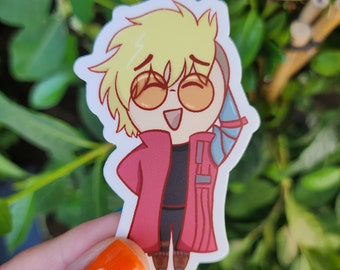 Autocollant Vash Trigun Stampede, Autocollant Anime, Autocollant Vash, Autocollant Trigun, Trigun Merch, Autocollant Vash